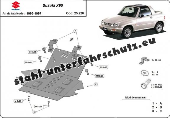 Unterfahrschutz für Motor der Marke Suzuki X90