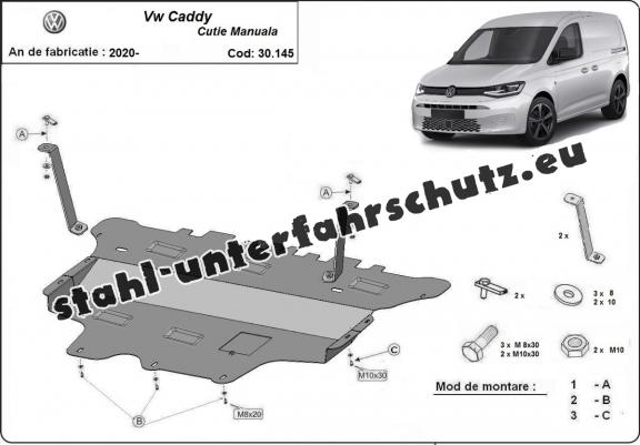 Unterfahrschutz für Motor der Marke VW Caddy