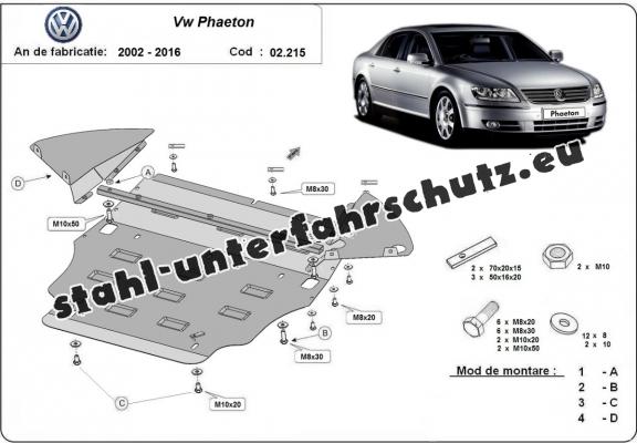 Unterfahrschutz für Motor der Marke Volkswagen Phaeton