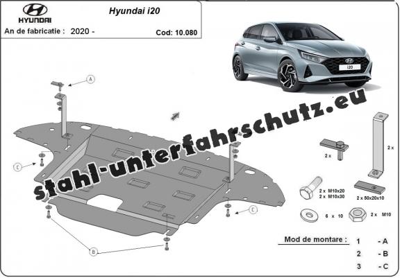 Unterfahrschutz für Motor der Marke Hyundai i20