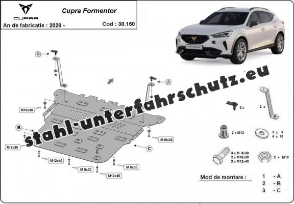 Unterfahrschutz für Motor der Marke Cupra Formentor