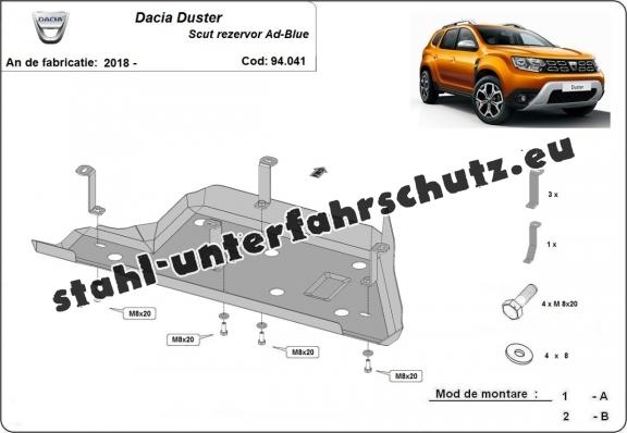 Stahlschutz für AdBluetank der Marke Dacia Duster