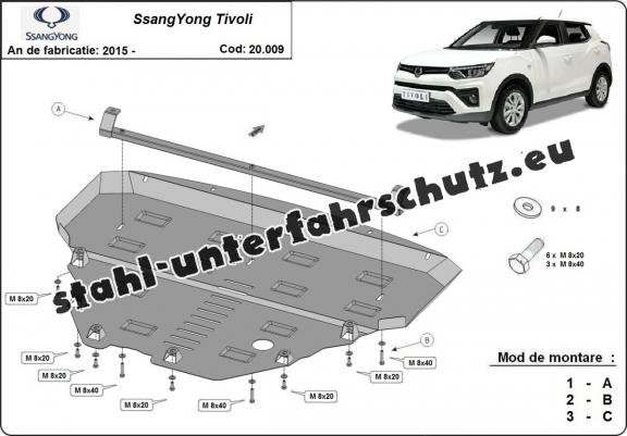 Unterfahrschutz für Motor der Marke SsangYong Tivoli
