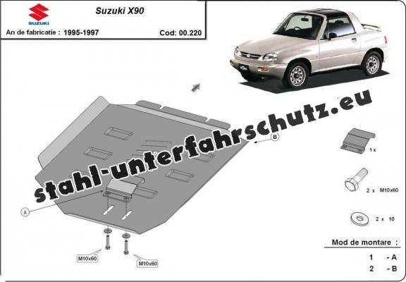 Stahl Getriebe Schutz für  Suzuki X90