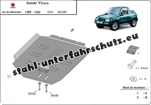 Stahl Getriebe Schutz für  Suzuki Vitara