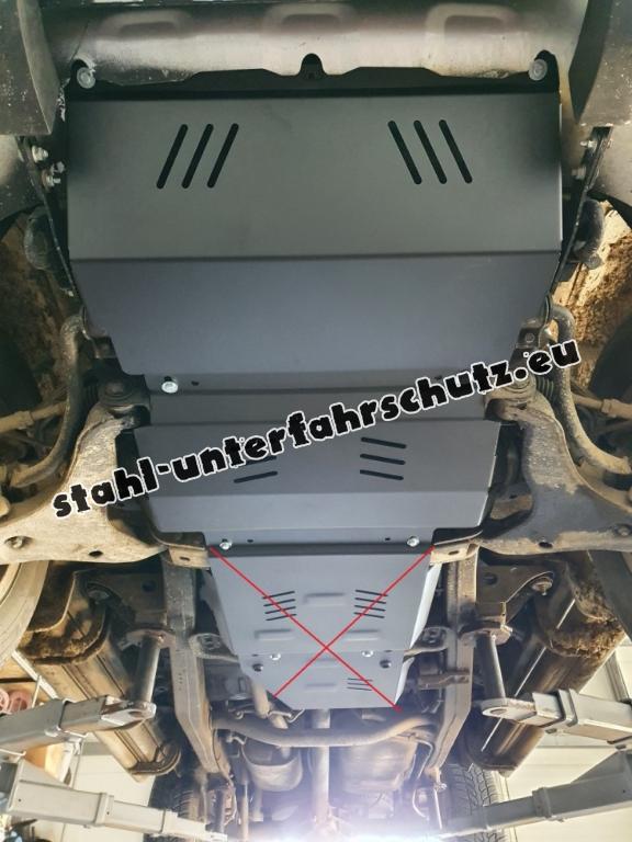 Unterfahrschutz für Motor und  kühler aus Stahl für  Mitsubishi L 200