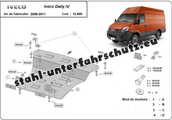 Unterfahrschutz für Motor der Marke Iveco Daily 4