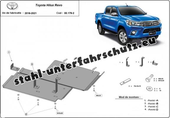 Aluminium Differentialschutz für Toyota Hilux Revo