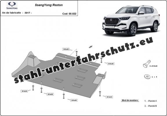 Stahl Getriebe Schutz für  SsangYong Rexton 