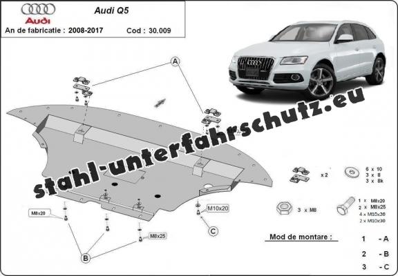 Unterfahrschutz für Motor der Marke Audi Q5