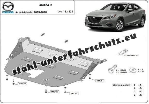 Unterfahrschutz für Motor der Marke Mazda 3