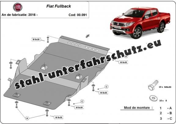 Unterfahrschutz für Motor der Marke Fiat Fullback
