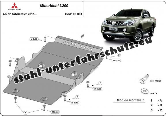 Unterfahrschutz für Motor der Marke Mitsubishi L200