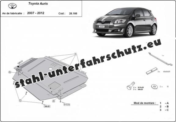 Unterfahrschutz für Motor der Marke Toyota Auris