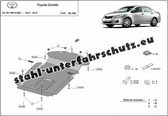 Unterfahrschutz für Katalysator/cat lock der Marke Toyota Corolla