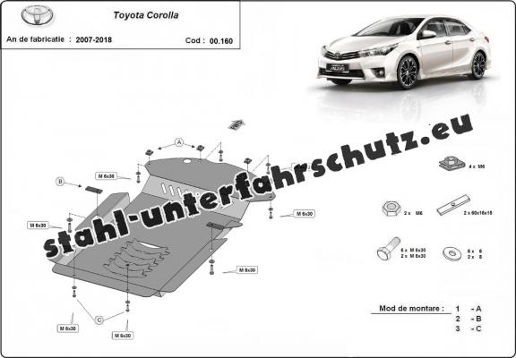 Unterfahrschutz für Katalysator/cat lock der Marke Toyota Corolla