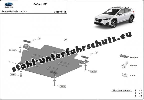 Stahl Getriebe Schutz für Subaru XV
