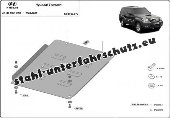 Stahl Getriebe Schutz für Hyundai Terracan