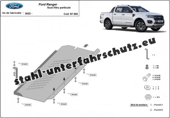 Stahlschutz für DPF der Marke Ford Ranger