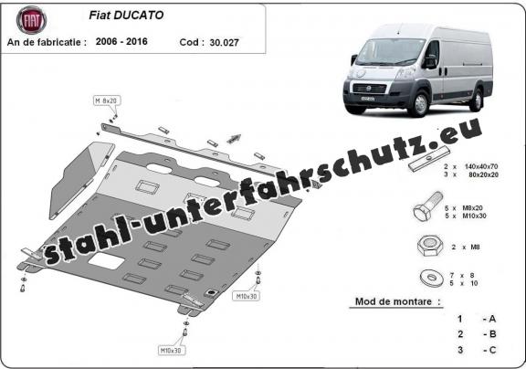 Unterfahrschutz für Motor der Marke Fiat Ducato