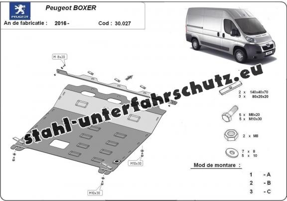 Unterfahrschutz für Motor der Marke Peugeot Boxer