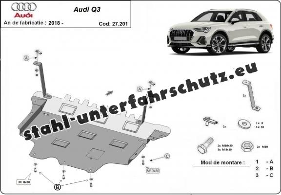 Unterfahrschutz für Motor der Marke Audi Q3