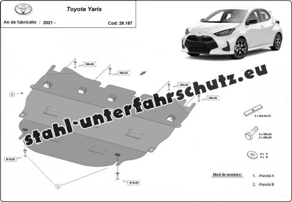 Unterfahrschutz für Motor der Marke Toyota Yaris XP210