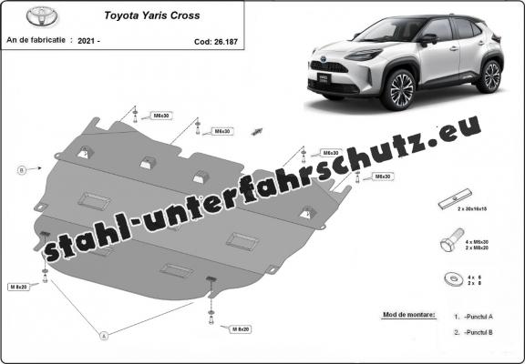 Unterfahrschutz für Motor der Marke Toyota Yaris Cross XP210