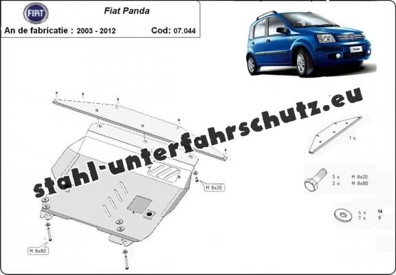 Unterfahrschutz für Motor der Marke Fiat Panda