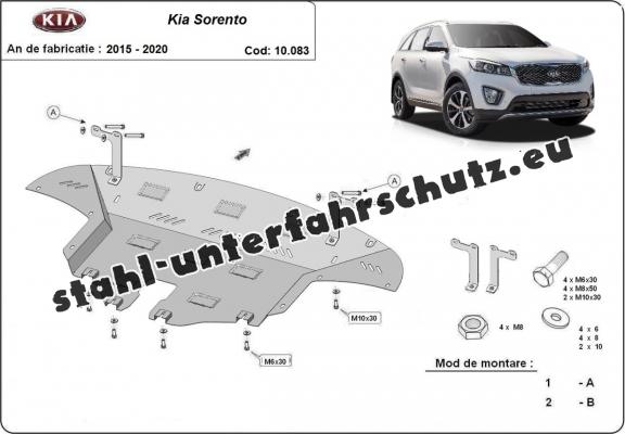 Unterfahrschutz für Motor der Marke Kia Sorento