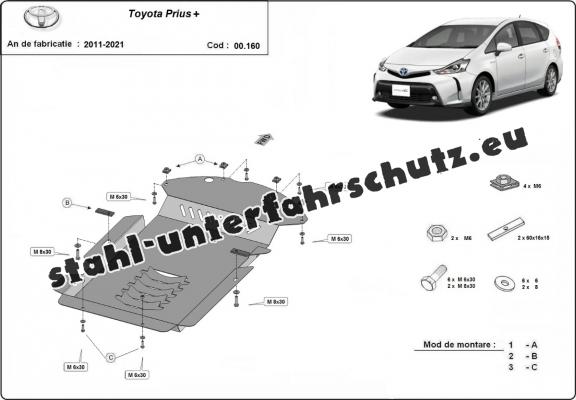 Unterfahrschutz für Katalysator/cat lock der Marke Toyota Prius 3+