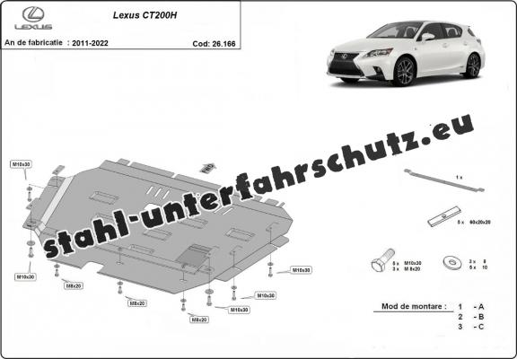 Unterfahrschutz für Motor der Marke Lexus CT200H