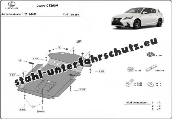 Unterfahrschutz für Katalysator/cat lock der Marke Lexus CT200H