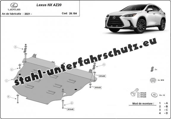 Unterfahrschutz für Motor der Marke Lexus NX AZ20