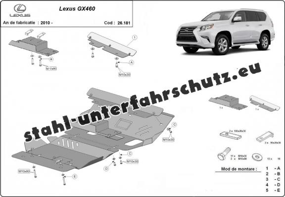 Unterfahrschutz für Motor der Marke Lexus GX460