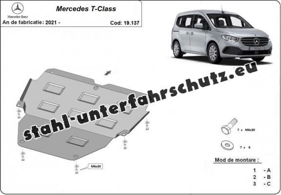 Unterfahrschutz für Motor der Marke Mercedes T-Classe
