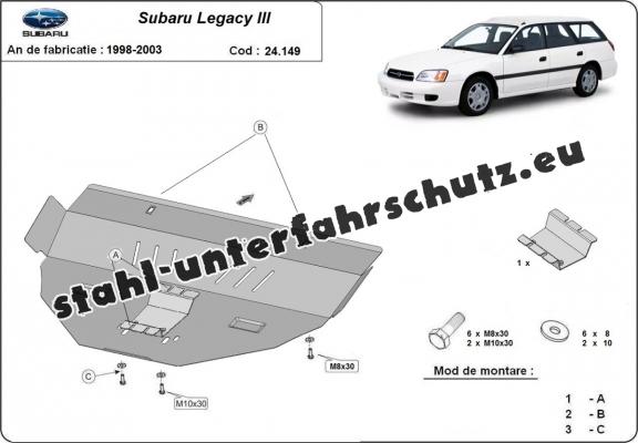 Unterfahrschutz für Motor der Marke Subaru Legacy III