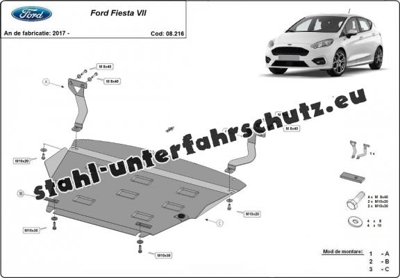 Unterfahrschutz für Motor der Marke Ford Fiesta VII