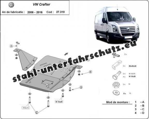 Unterfahrschutz für Motor der Marke Volkswagen Crafter