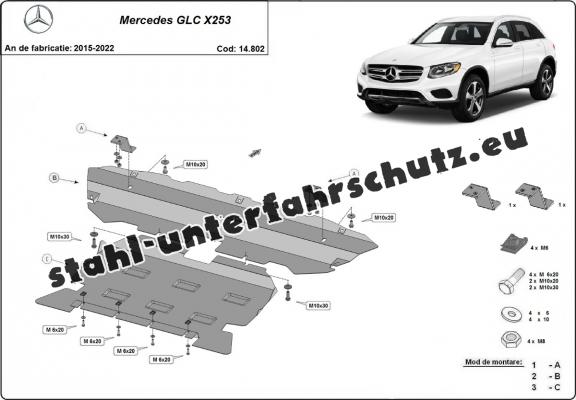 Unterfahrschutz für Motor der Marke Mercedes GLC X253