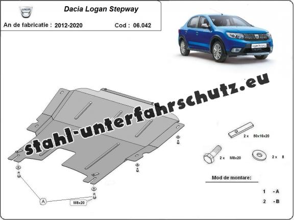 Unterfahrschutz für Motor der Marke Dacia Logan 2 Stepway
