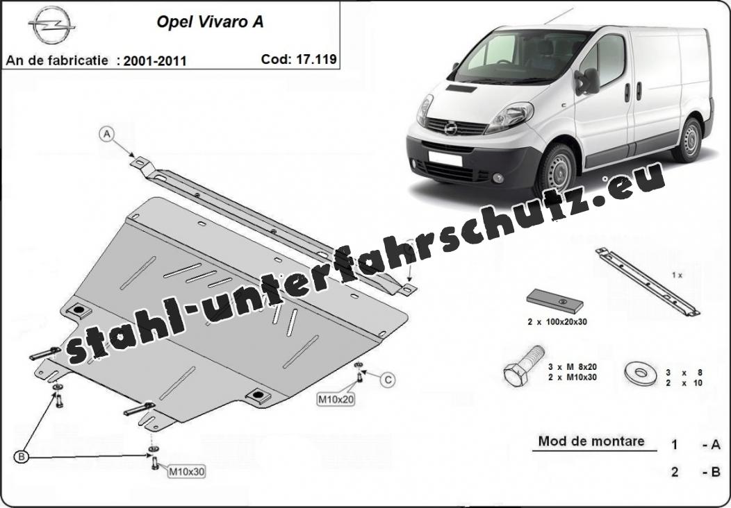 Unterfahrschutz OPEL Vivaro VM05794/SL