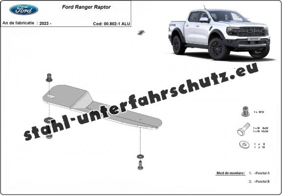 Aluminium schutz für Kraftstofffilter für der Marke Ford Ranger Raptor