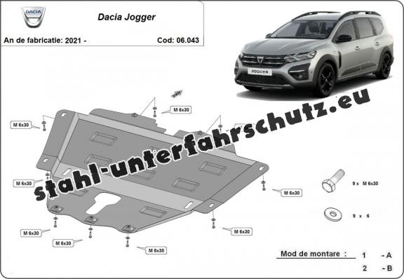 Unterfahrschutz für Motor der Marke Dacia Jogger