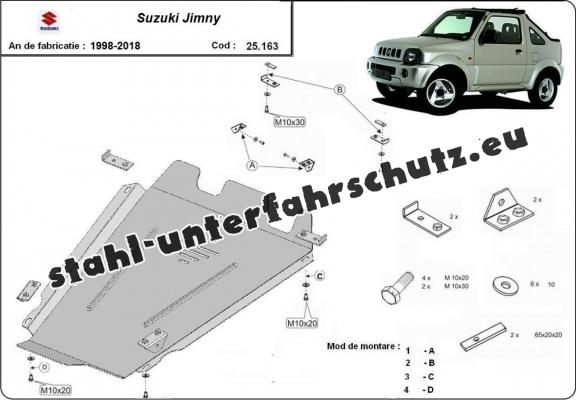 Stahl  Verteilergetriebe Schutz für  Suzuki Jimny