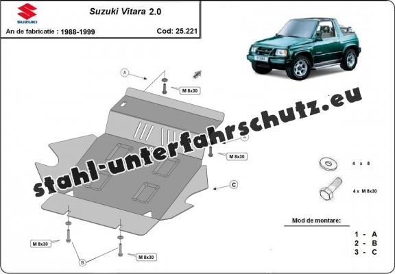 Unterfahrschutz für Motor der Marke Suzuki Vitara 2.0