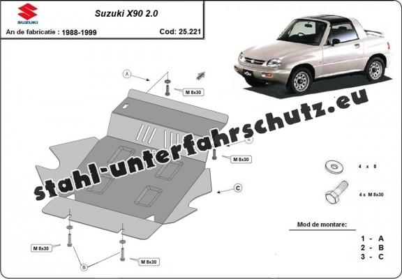Unterfahrschutz für Motor der Marke Suzuki X90 2.0