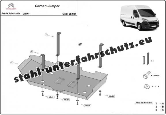 Stahlschutz für AdBluetank der Marke Citroen Jumper