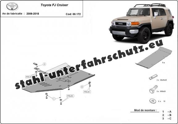 Aluminium Getriebe Schutz für Toyota FJ Cruiser