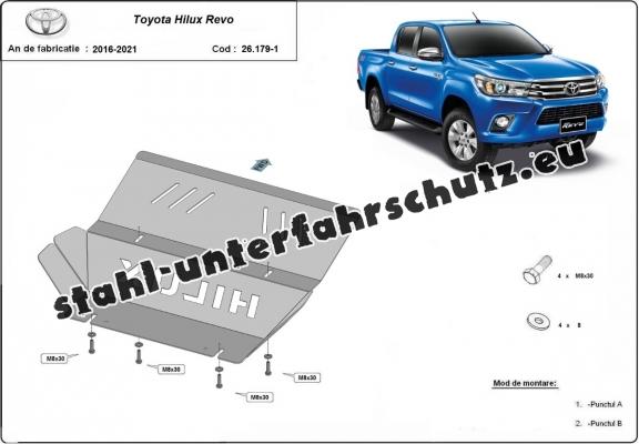 Kühlerschutz für unten aus Aluminium für Toyota Hilux Revo